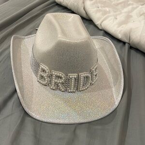 Bride cowgirl hat